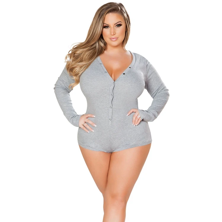 Onesienation Supplier Sexy Onesie Adult Button Front