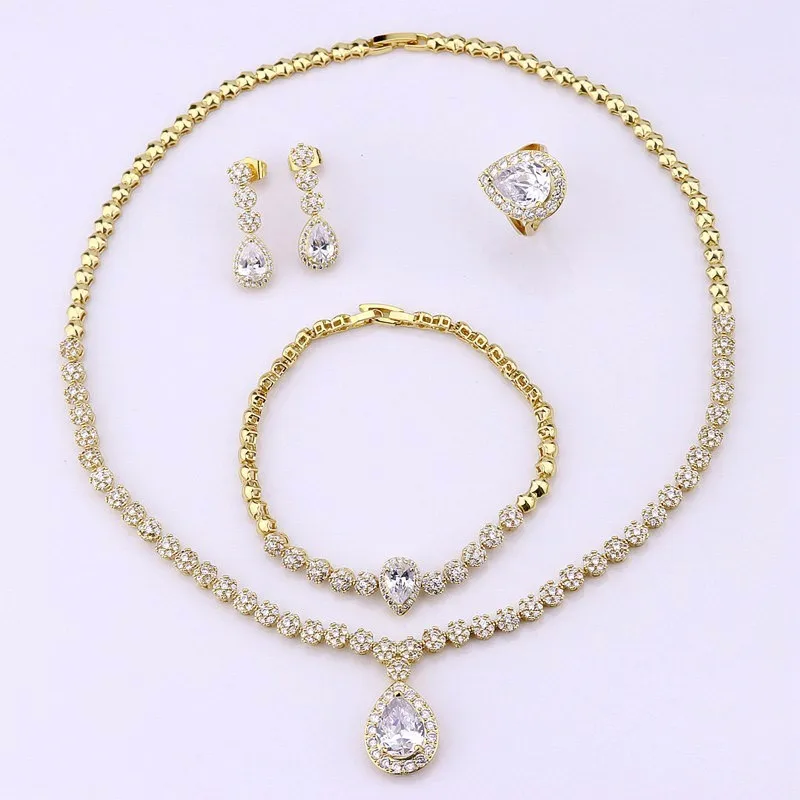 Italian Costume Costume Gold Jewelry Sets 18k African Gold Plating