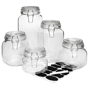 Swing Top Bale Jars Glass Bottle With Wire Snap