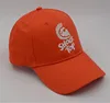 Orange color custom logo baseball sport cap fashion soft cotton designer baseball cap