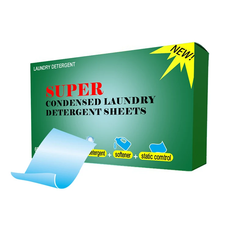 High Quality Washing Detergent Sheets Detergent Paper Super Condensed