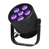 LED Wireless Battery Round Par, 6x8W, RGBWA+UV 6in1