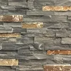 Rust Gray Rock Face Stone Veneer/Stacked Stone Panel/Slate Wall Cladding