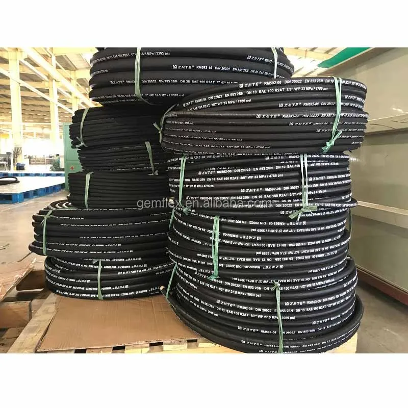 
R1 R2 high temperature pressure oil resistant hydraulic rubber hose 