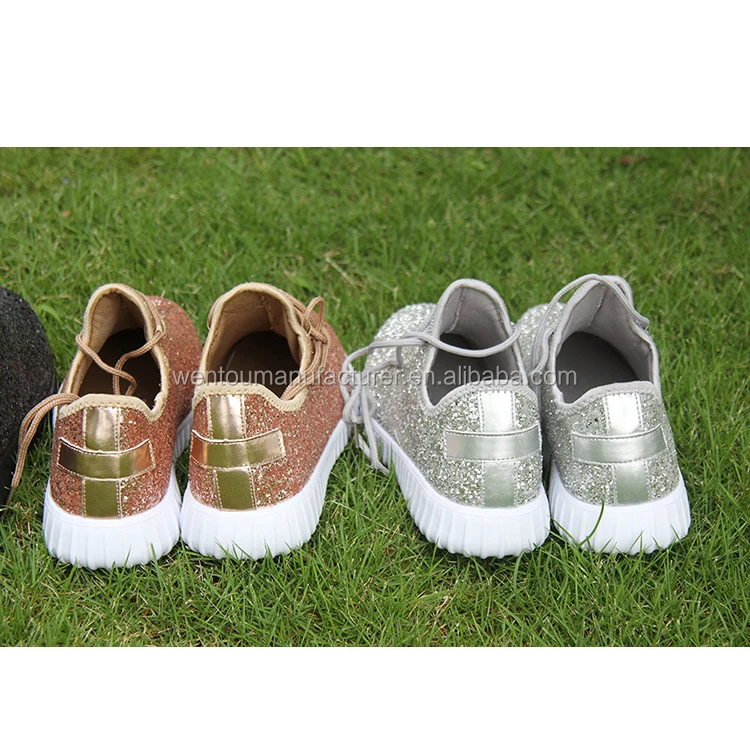 girls glitter tennis shoes