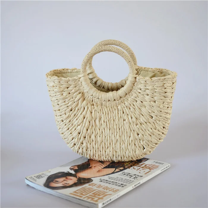 Wholesale Moroccan Straw Bag Handmade Cheap Straw Tote Bag For Women