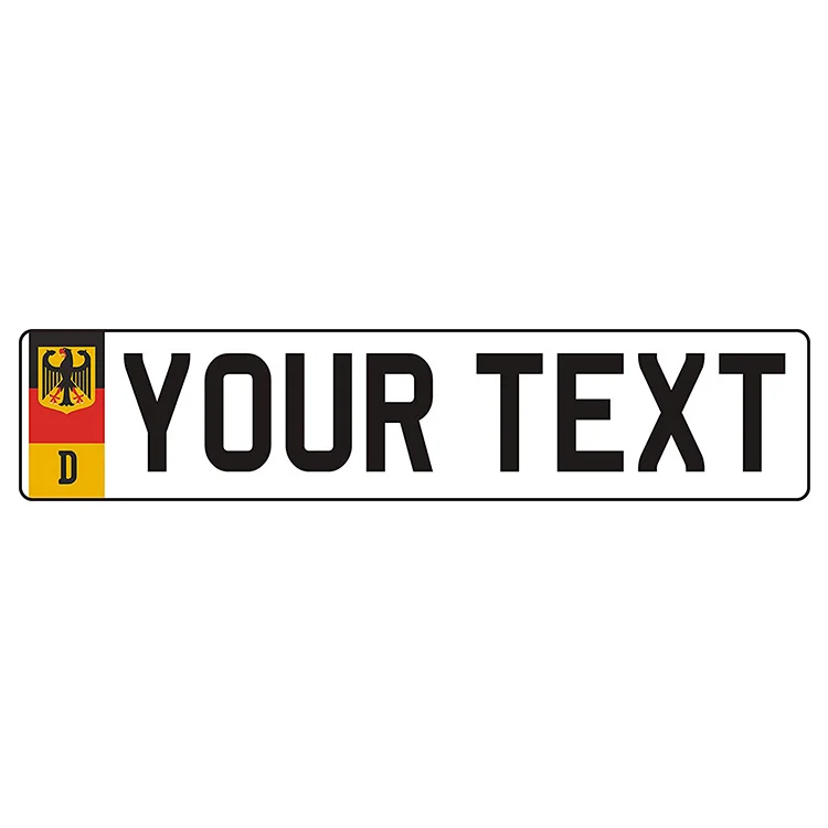 
Custom you own number embossed blank car europe license plate 
