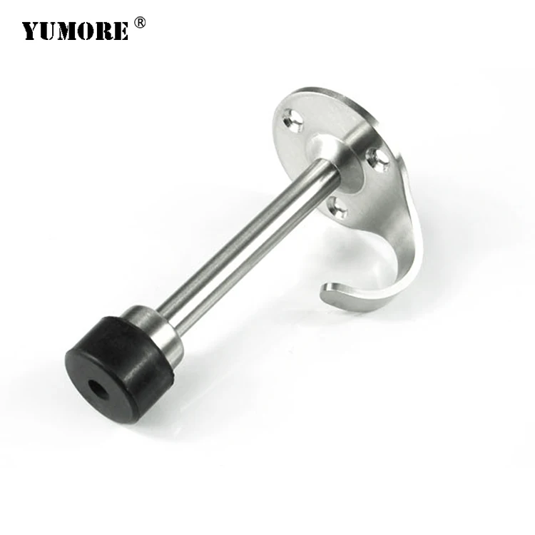 Aluminium Alloy Door Stops Type Black Rubber With Hook Door Stoppers ...