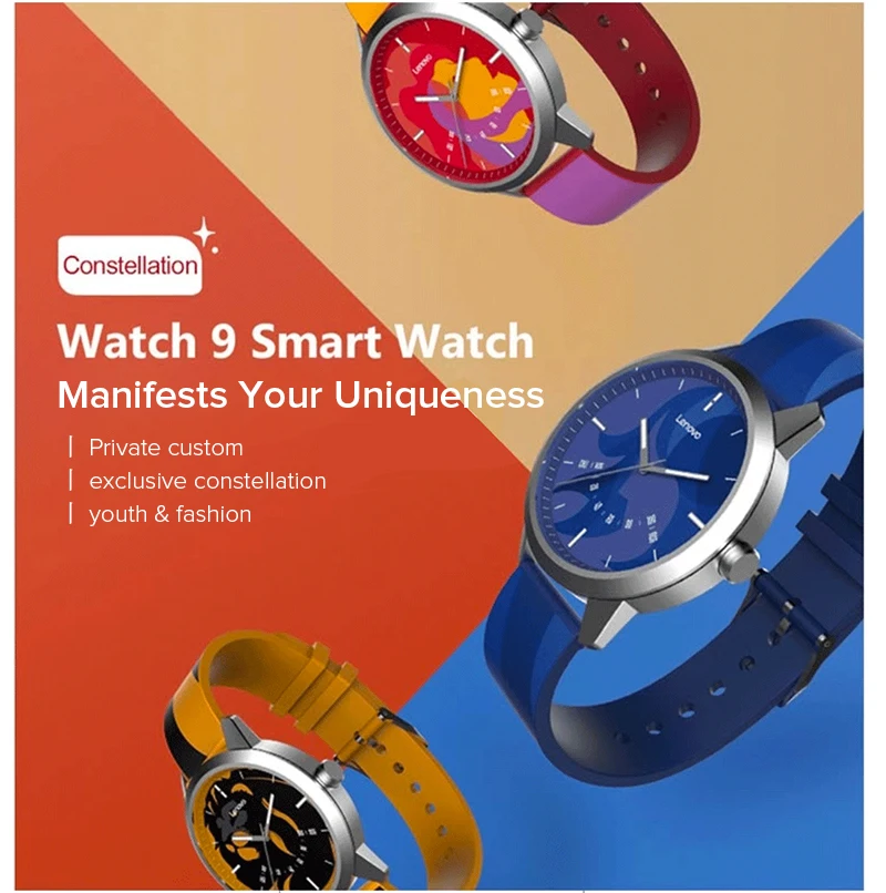 Lenovo Watch 9 Smart Watch Constellation Timer Casing Luminous Pointer Fitness Tracker Pedometer Calls Reminding Alarm - Buy Smart Watches,Lenovo Smart Watch,Watch Band on Alibaba.com