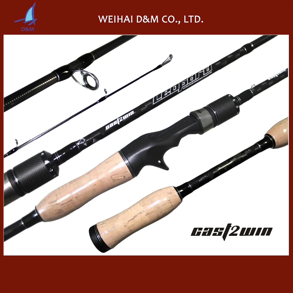 

Beautiful design carbon fiber bass fishing rod for casting fishing, Black