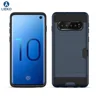 Credit card phone case with combo case for SAM S10 pro and phone case with credit card PC tpu phone cover with metal line