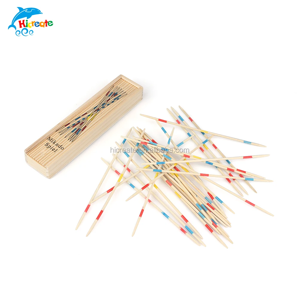 Set of 41 mikado in their wooden case 19 x 4 x 2,5 cm