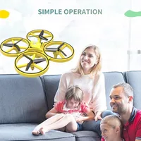 

2019 mini hand sensor control drone watch gesture control hands free rc gravity drone with light