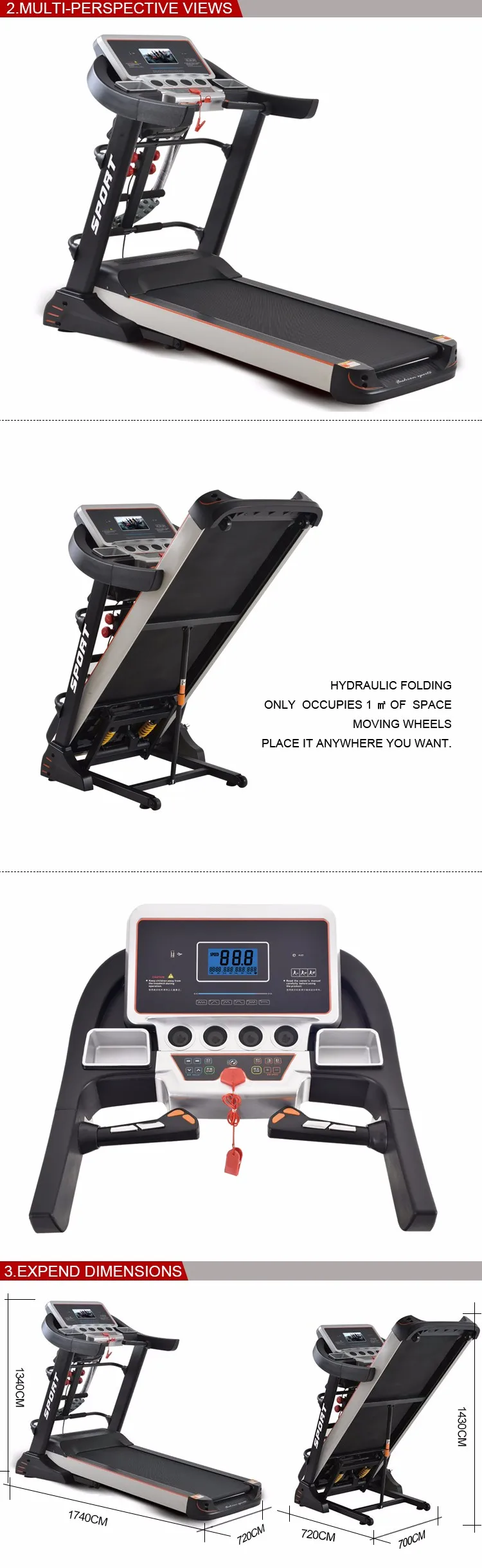 Lijiujia Multi Function 2.5hp Treadmill Motor Parts Treadmill Buy