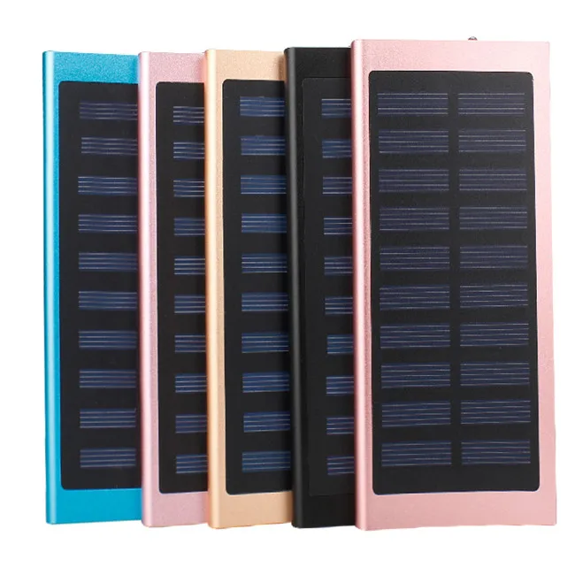 

High Capacity Portable Colorful Solar Power Bank 10000mA Power Bank For iPhone x Power Bank, Customer's chioce
