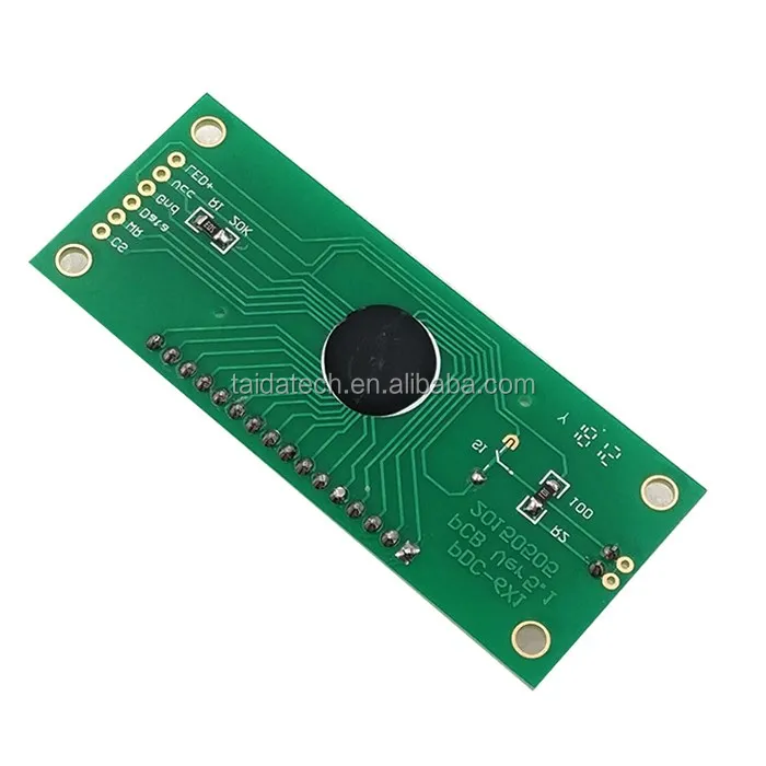 Taidacent Ht1621 3 Wire Spi Singlechip Module Blue Backlight 2.4 Inch