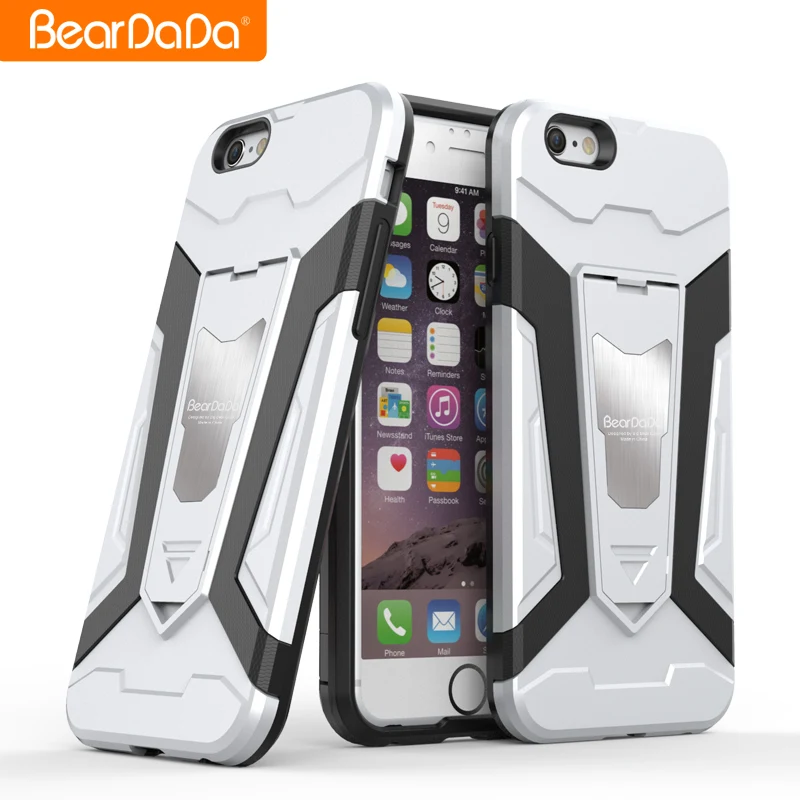 

Shockproof kickstand TPU PC luxury for iphone 6 s cases