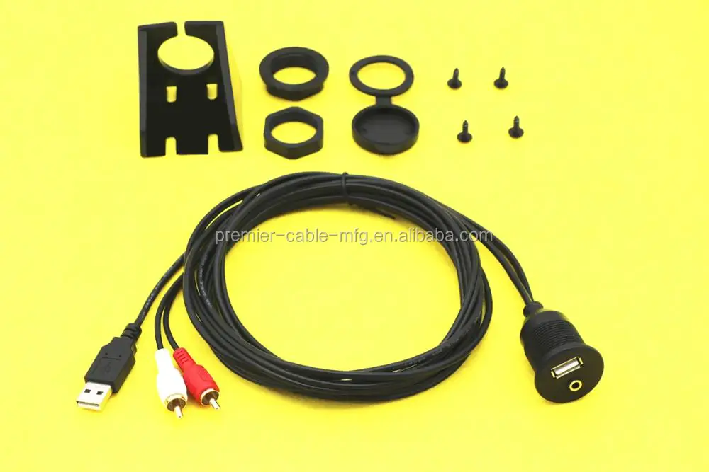 Usb 2.0 Port And 3.5mm Audio Minijack With Usb Extension Cable