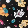 brush backing bear printing PVC synthetic leather for bag and sofa