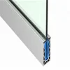Frameless aluminum balcony railing glass pool fence u channel