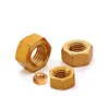 High precision copper threaded screw insert hex nut