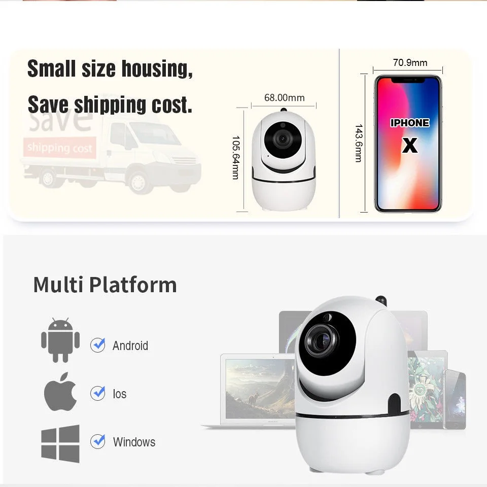 1080P ip camera cloud storage hd motion detection smart home wifi camera
