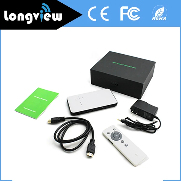

Trade Assurance Factory supply Mini dlp Android Projector with WiFi, White