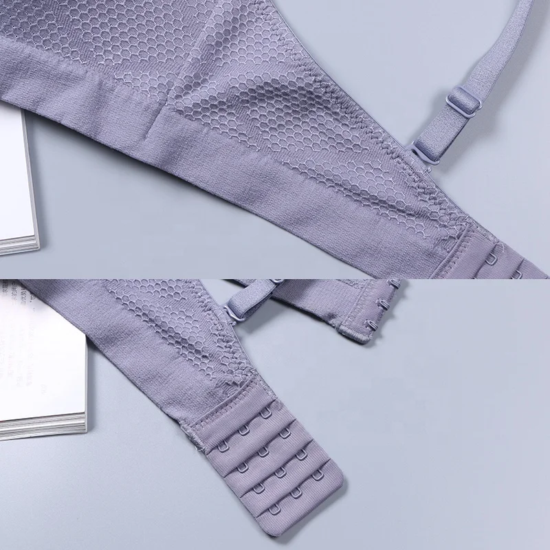 
Japanese new products sexy gathered no steel ring lace thin bra women 