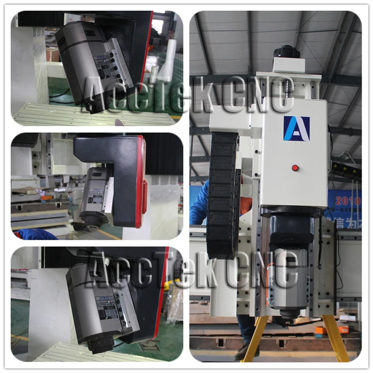 New produced cheap price cnc 5 axis AKM1212 for engraving 3d wood / cnc wood machinery