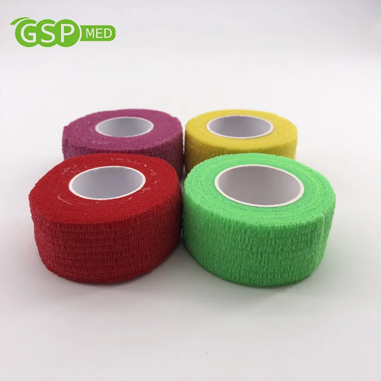 

2.5cm*4.5m Colorful Soft fabric bandage material elastic bandage wrap
