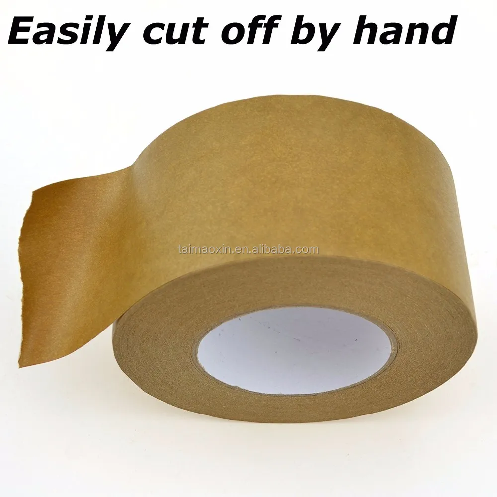 50m X 50mm High Performance Flatback Tape 60gsm Self Adhesive Kraft