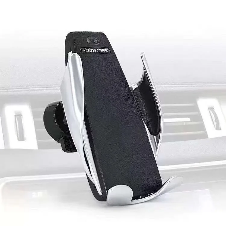 

Useful Automatic Clamping Wireless Fast Car Charger Mount Holder With Charging Wireless Receiver For iPhone and Android Type-C