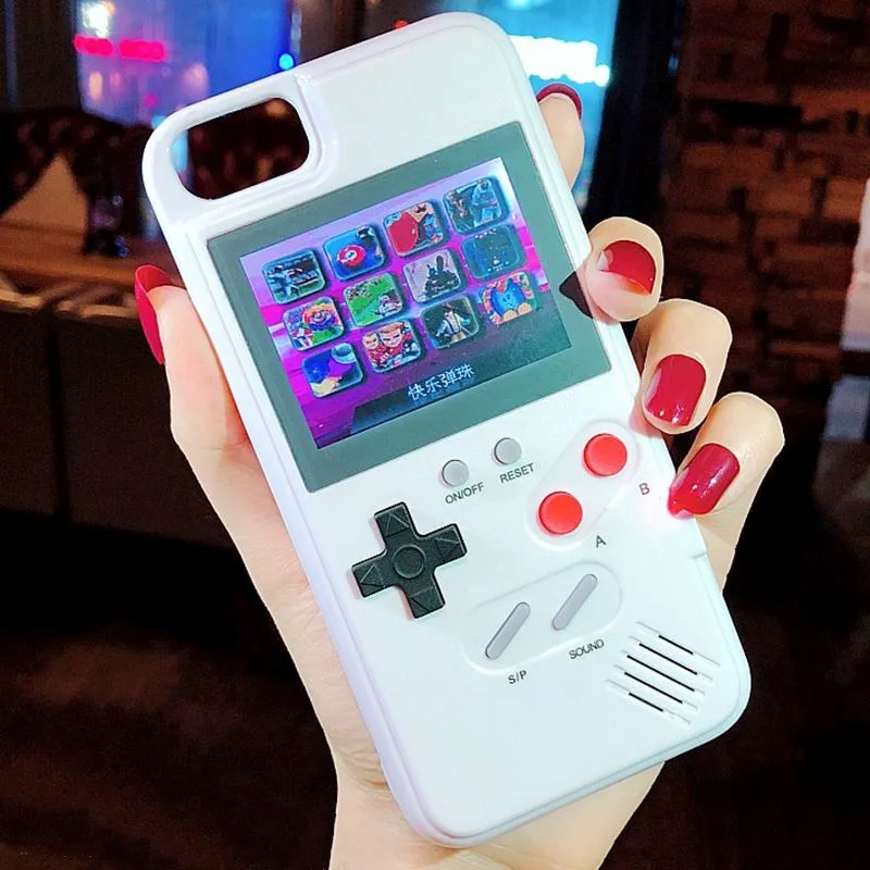

Full color display Game chargeable smartphone case for iphone 11 game phone cases gameboy phone case