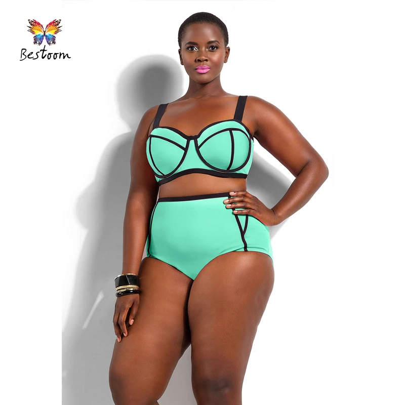 plus size super high waisted bikini