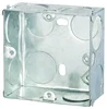 BS single gang gi electrical steel wall box