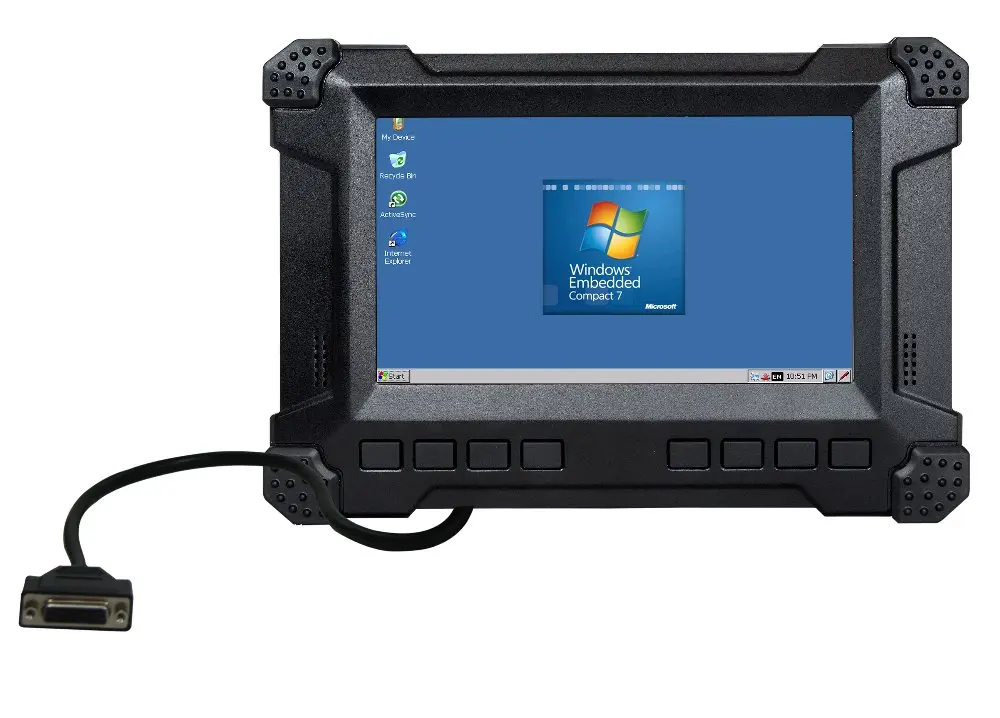 7 inch IP54 All in One Industrial Embedded PC with built-in 3G, GPS, Wifi, Bluetooth, CAN Bus