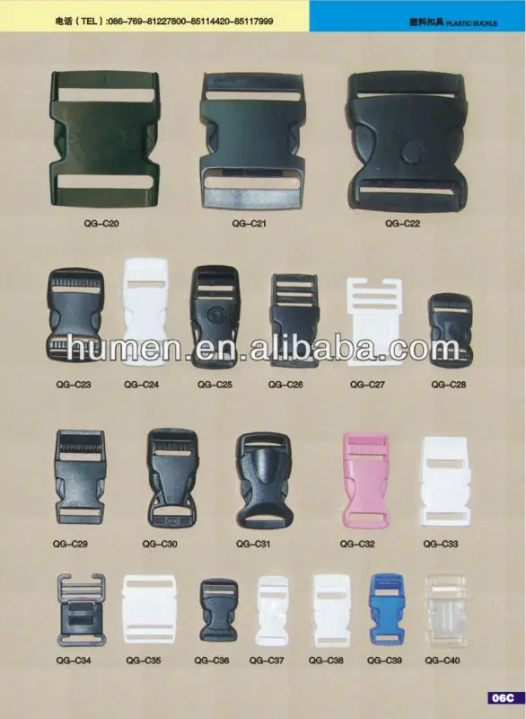 Plastic 4way Buckle & Various Color /size Plastic Buckle For Bag