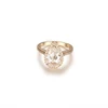 special design Fashion jewelry prong setting 18K rose gold pear moissanite engagement ring