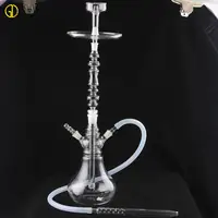 

Nargile All Glass Shisha hookah with Remote led