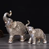 elephant crafts handicraft articles lucky elephant table ornament mother and son elephant resin decoration