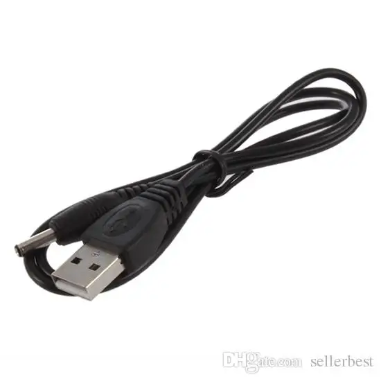 80cm USB 2.0 Type Male 3.5mm 5.5mm 2.1mm 1.35mm 2.5mm 0.7mm DC Power Plug Barrel Connector 5V Charger Charge Charging Cable 5.5x