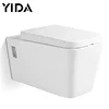 Chaozhou factory direct bathroom sanitary ware rimless concealed water cistern back to wall mounted toilet wc