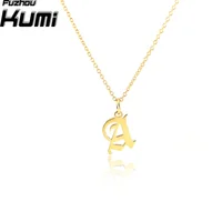 

Factory Lowest Promotion Price DIY Customized Handmade Alphabet Necklace With 18K Gold