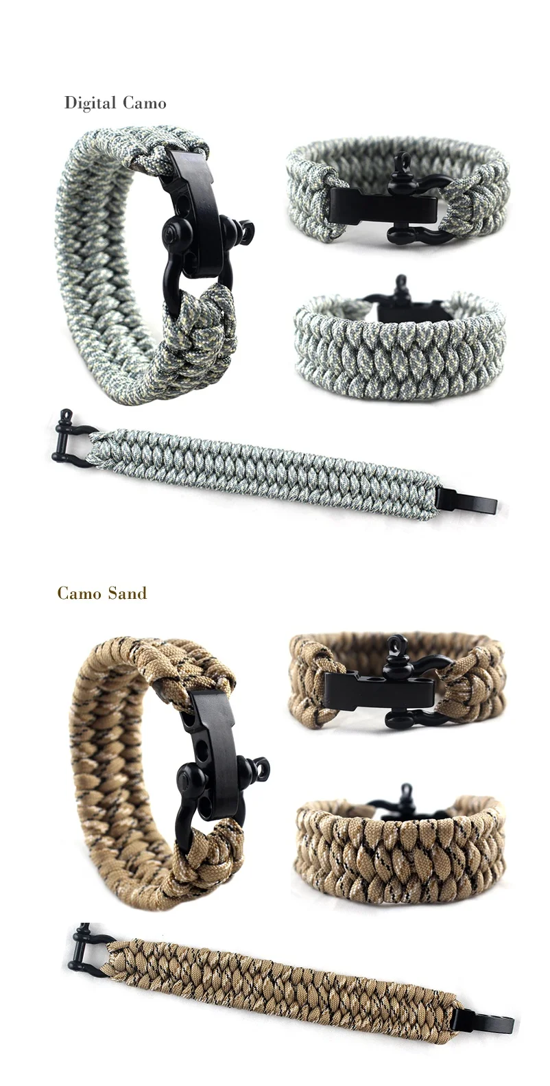 Wild Adventure Surviving Boys Paracord Bracelets For Outdoor Camping Paracord Survival Paracorsd