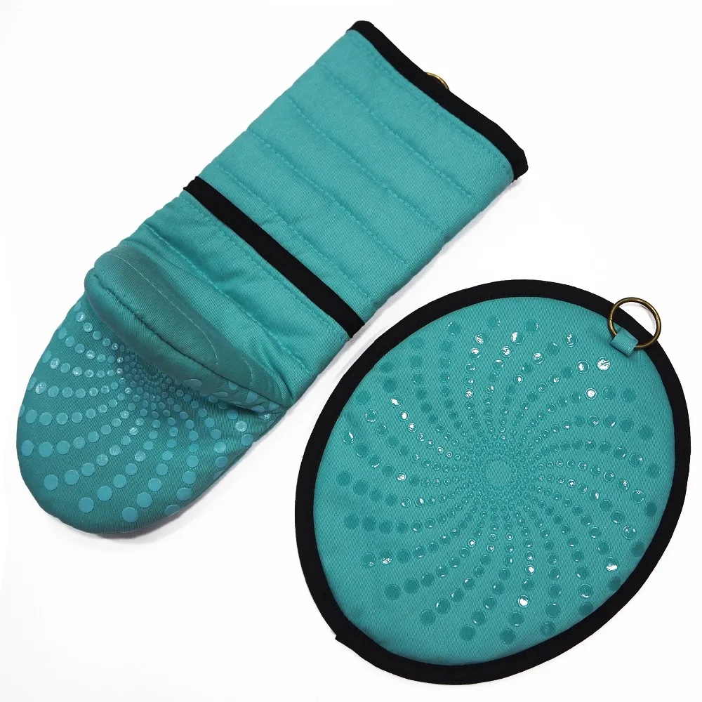 Oval Pot Holder Oven Mitt Pockets Heat Resistant Silicone Buy Pot