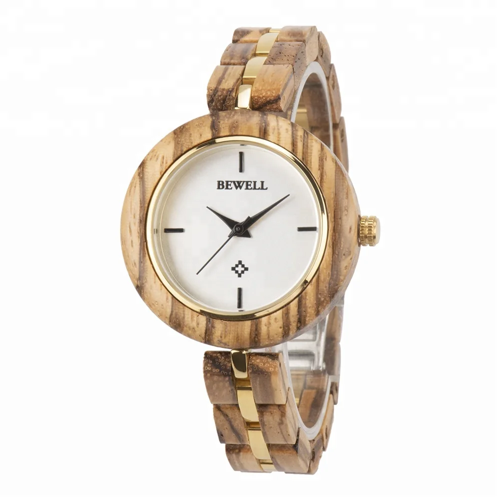 

OEM Custom Logo Wood Watch Bamboo Engraved Wooden Watches Fashion Quartz Wristwatches