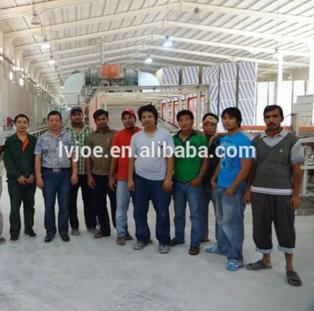 building material gypsum board /sheetrock making machine/manufacturing plant