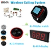 Waiter Buzzer Call System Wrist Watch Pager+Display+3keys Transmitter