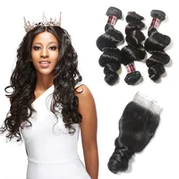 

XBL Free Shipping 70% Off Brazilian Loose Wave Remy Human Hair Extensions Hair Weave Bundles