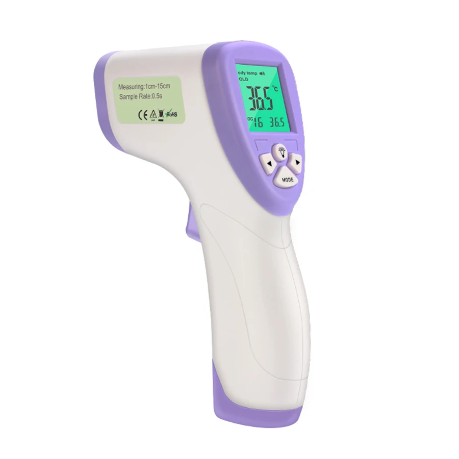 Ce Rohs Approved Infrared Forehead Type Ir Thermometer For Body Fever